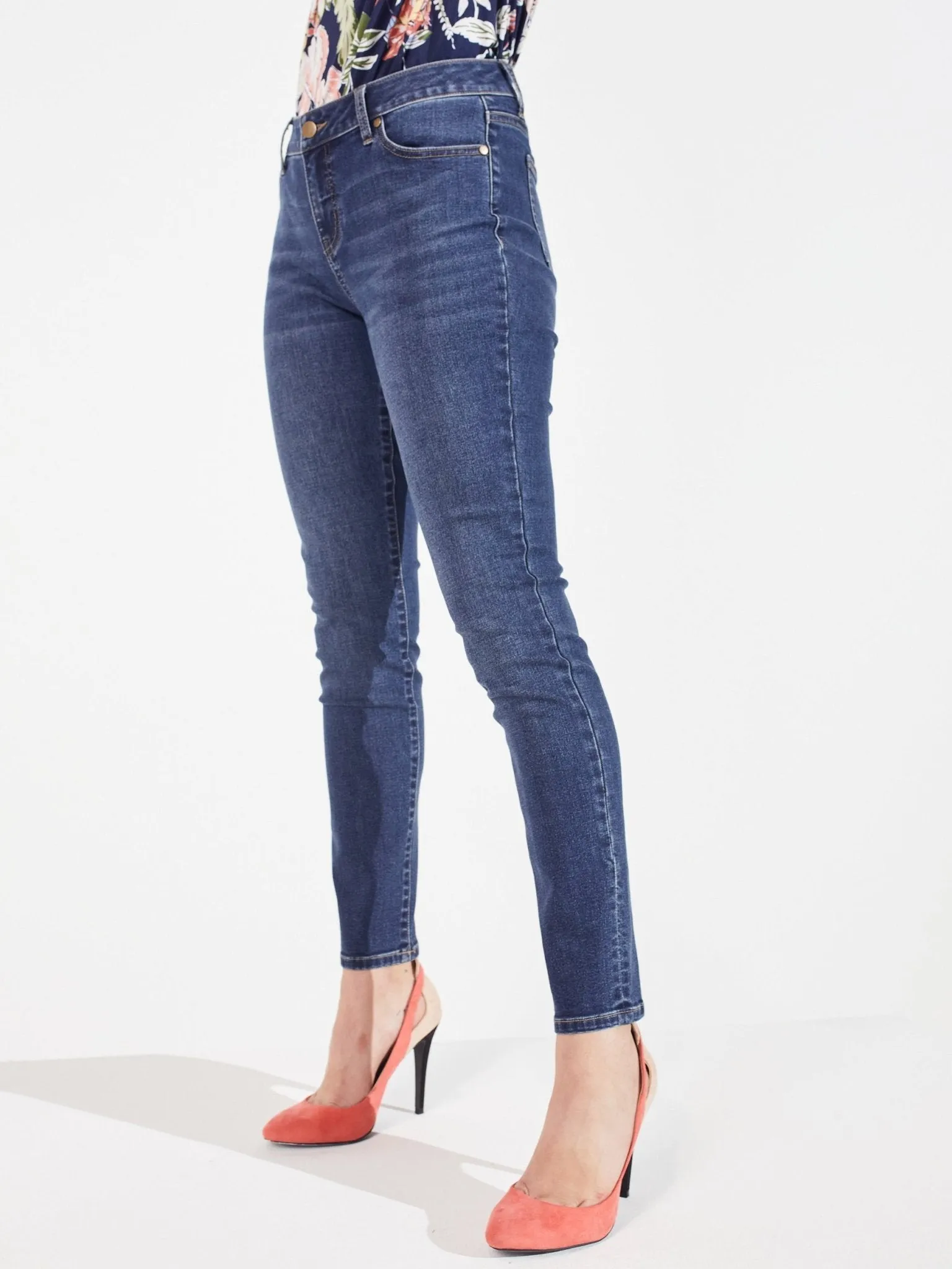 Signature Skinny 5 Pocket Denim Jean-Petite sold by Dress Barn product image thumbnail 4