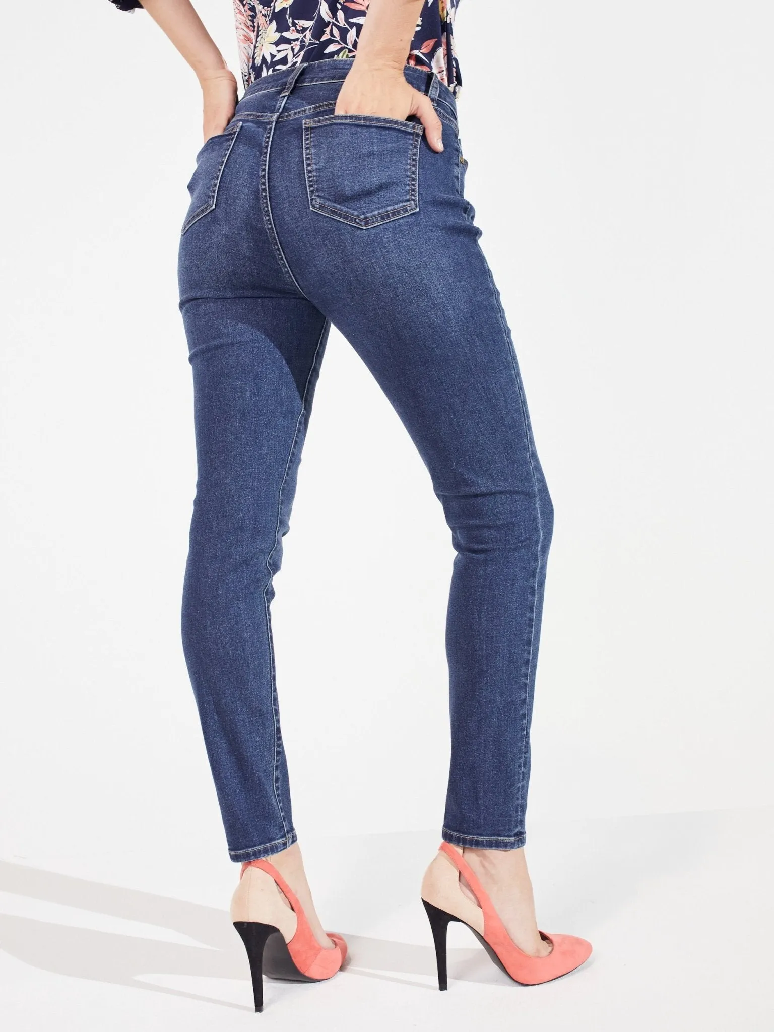 Signature Skinny 5 Pocket Denim Jean-Petite sold by Dress Barn product image thumbnail 3