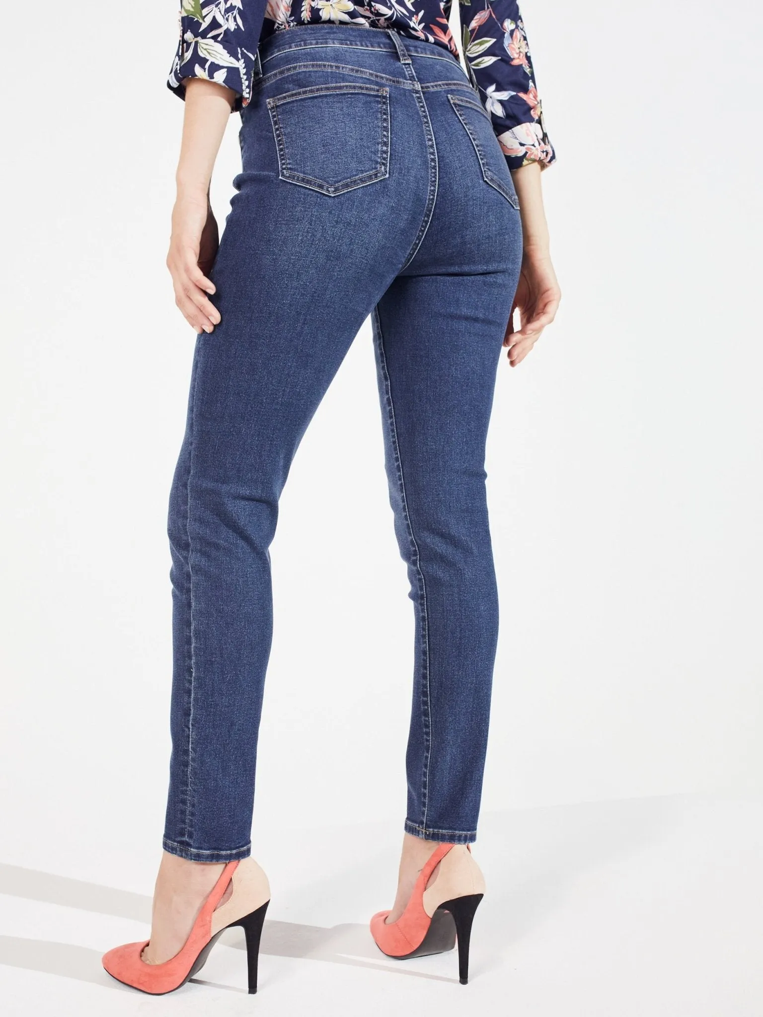 Signature Skinny 5 Pocket Denim Jean-Petite sold by Dress Barn product image thumbnail 2