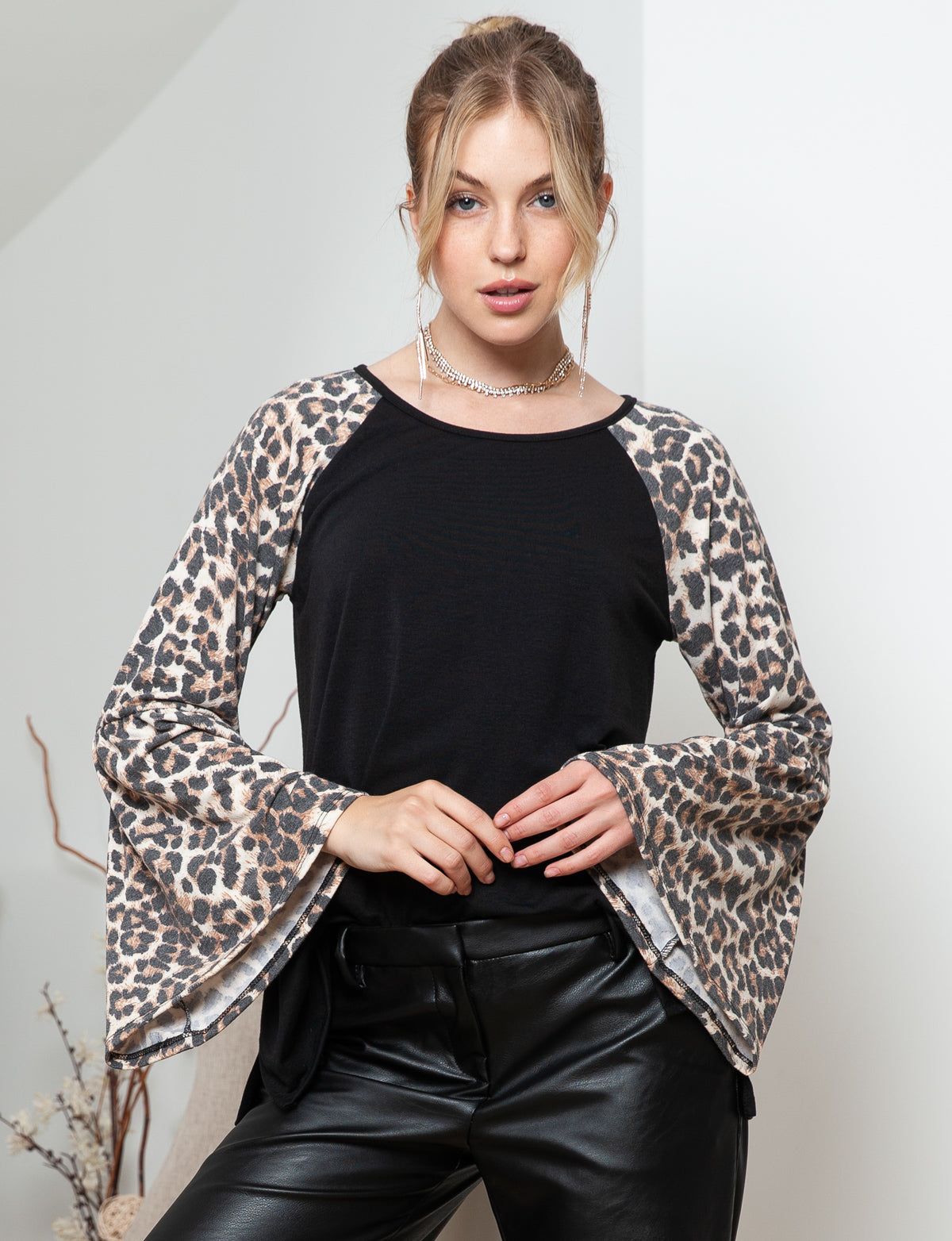 Printed Sleeve Top - Plus sold by Dress Barn