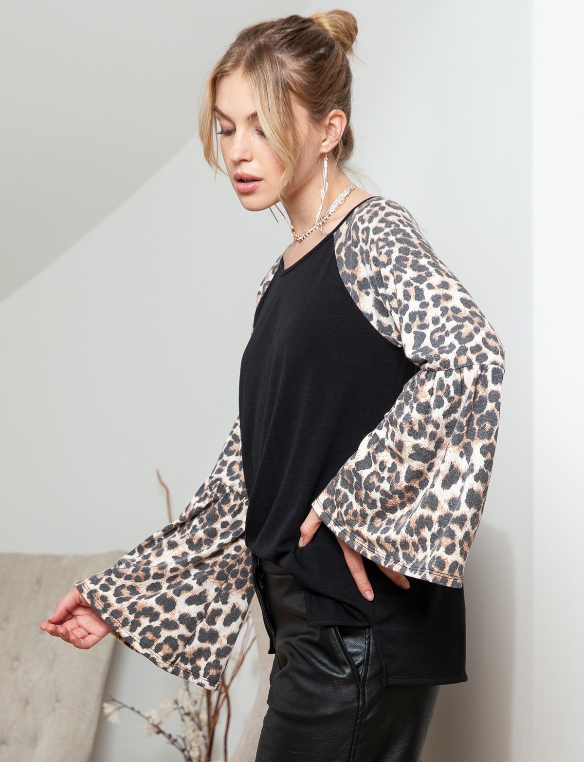 Printed Sleeve Top - Plus sold by Dress Barn product image thumbnail 2