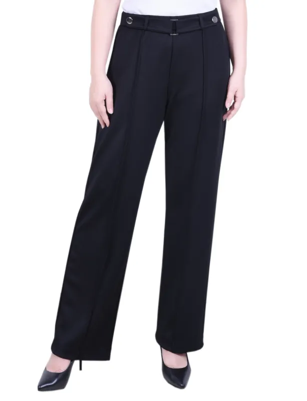 Full Length Scuba Crepe Pants - Petite made by Dress Barn