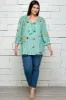 Figueroa & Flower 3/4 Sleeve Embroidered Top - Plus sold by Dress Barn