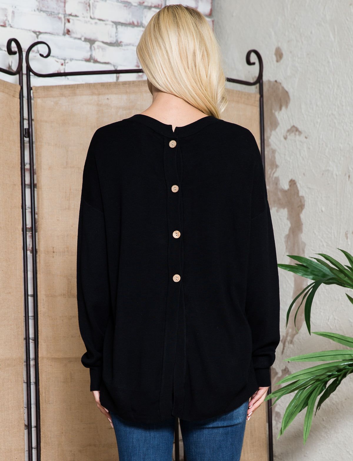 Back Button Sweater Top sold by Dress Barn product image thumbnail 5