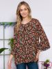 Floral Ruffle Sleeve Blouse Top - Plus sold by Dress Barn