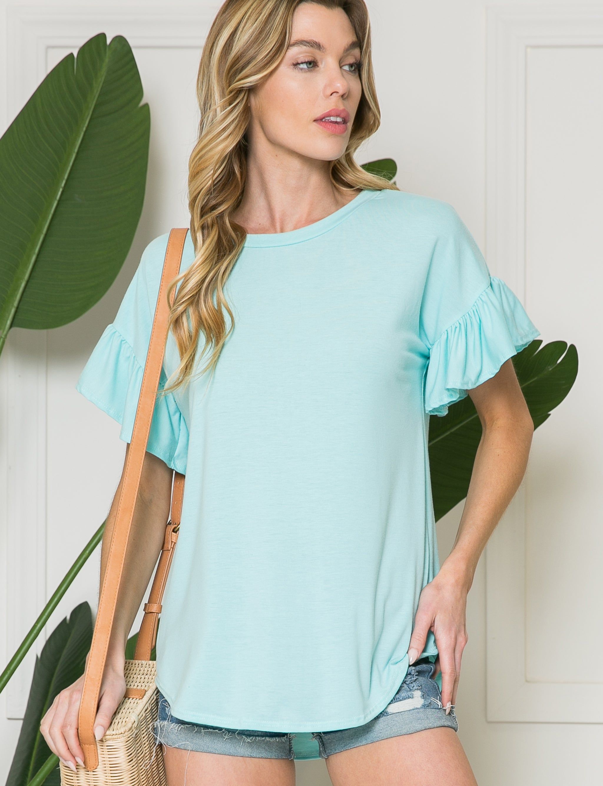 Soft Ruffle Sleeve Top - Plus sold by Dress Barn product image thumbnail 2
