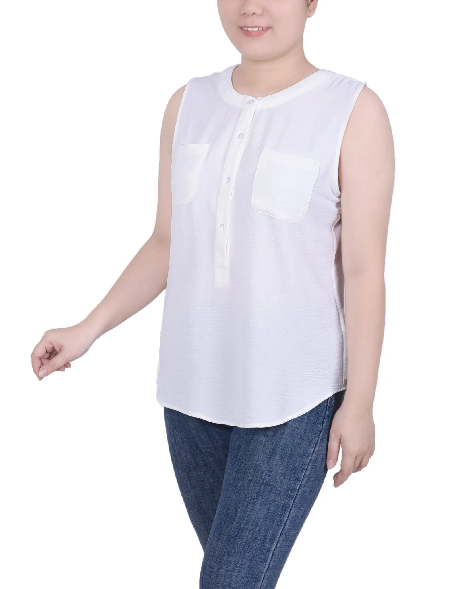 Sleeveless Air Flow Blouse - Petite sold by Dress Barn product image thumbnail 2