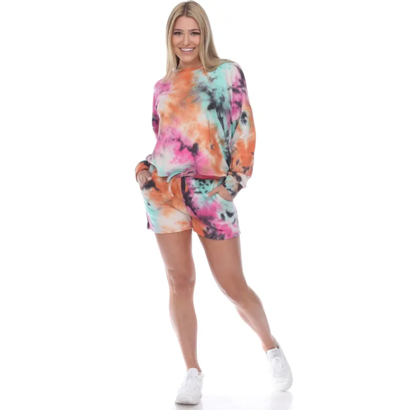Women's Tie Dye Lounge Top & Shorts Set sold by Dress Barn