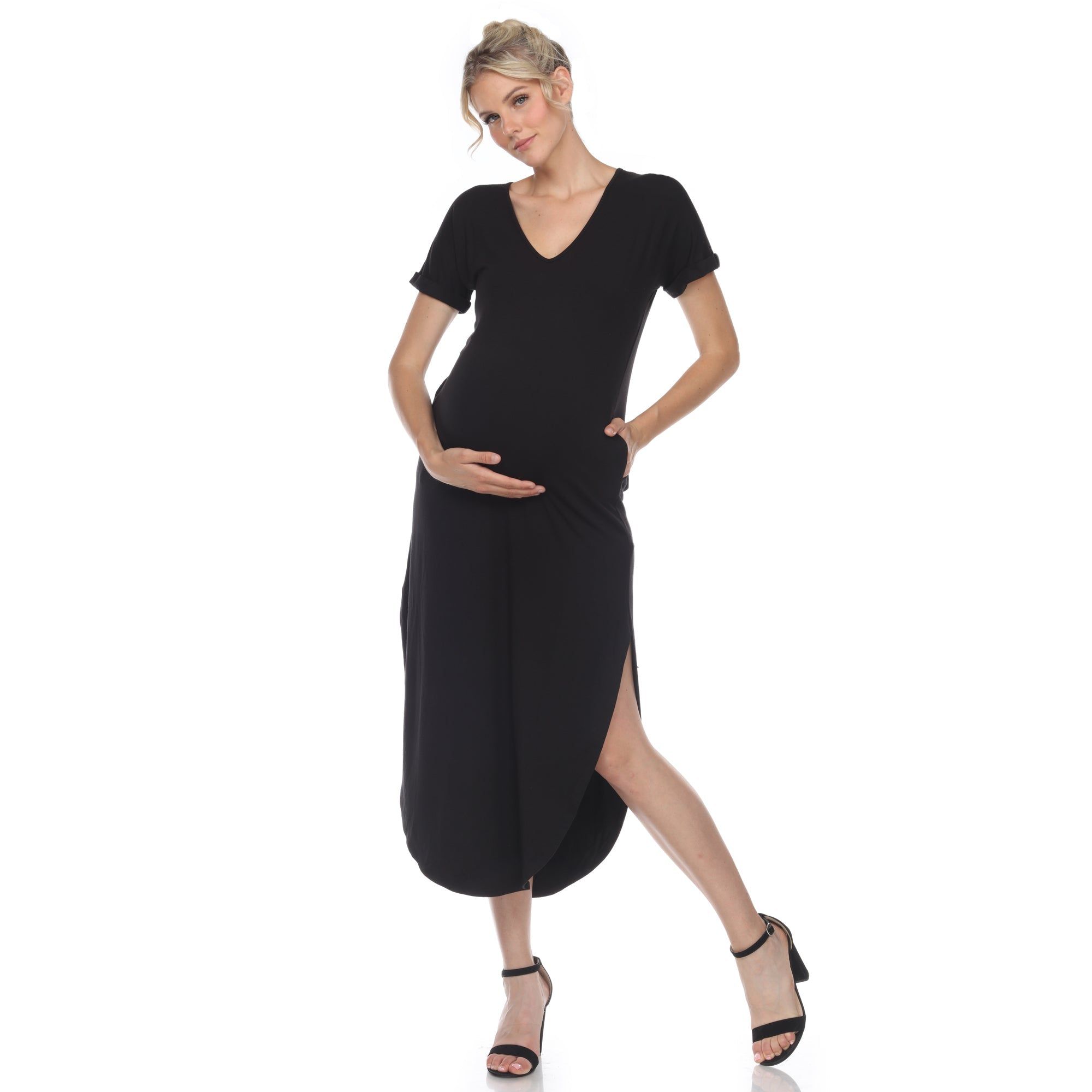 V-neck Maxi Dress - Plus Maternity sold by Dress Barn product image thumbnail 5