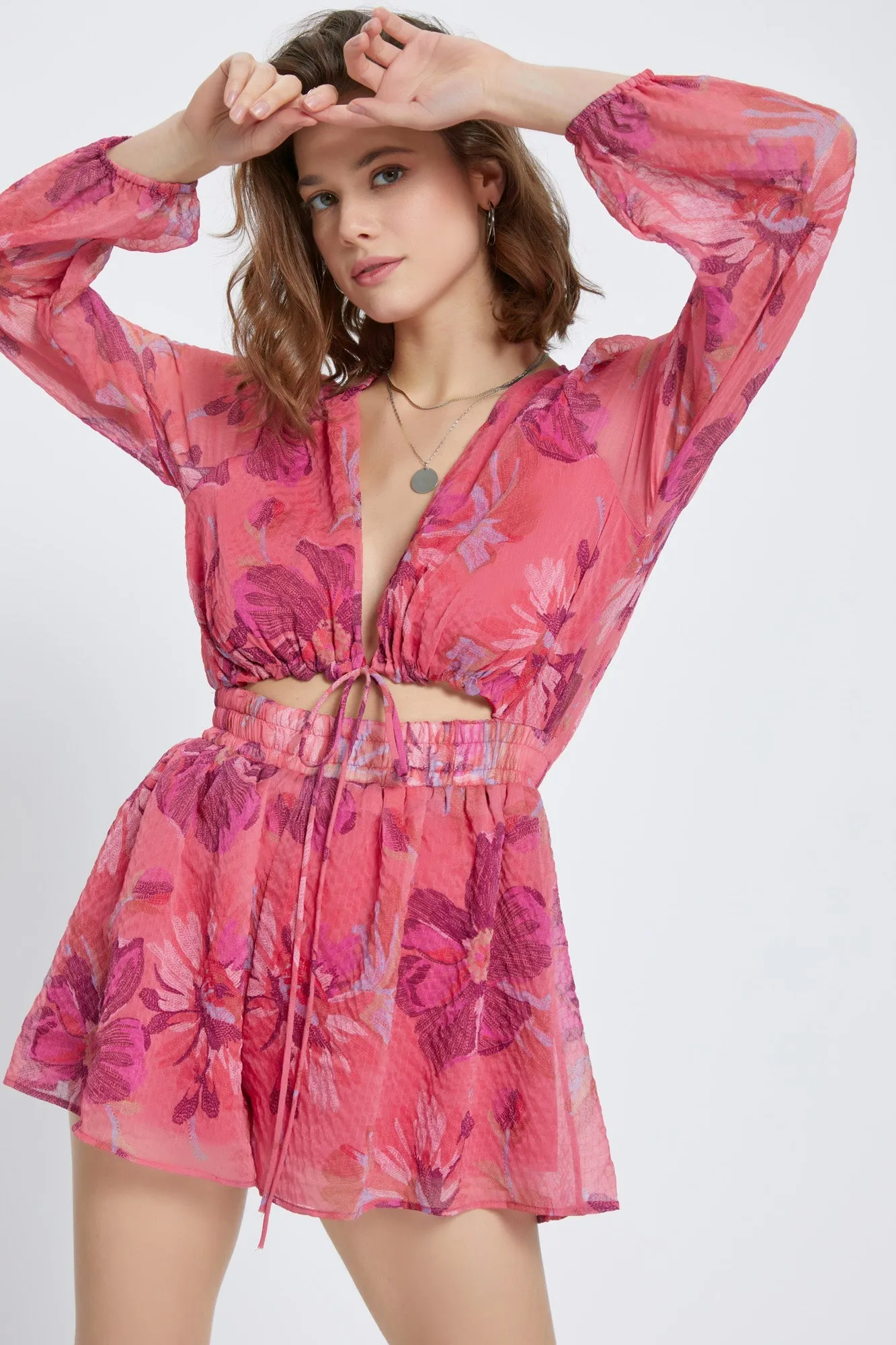 Floral Goddess Romper sold by Dress Barn product image thumbnail 5