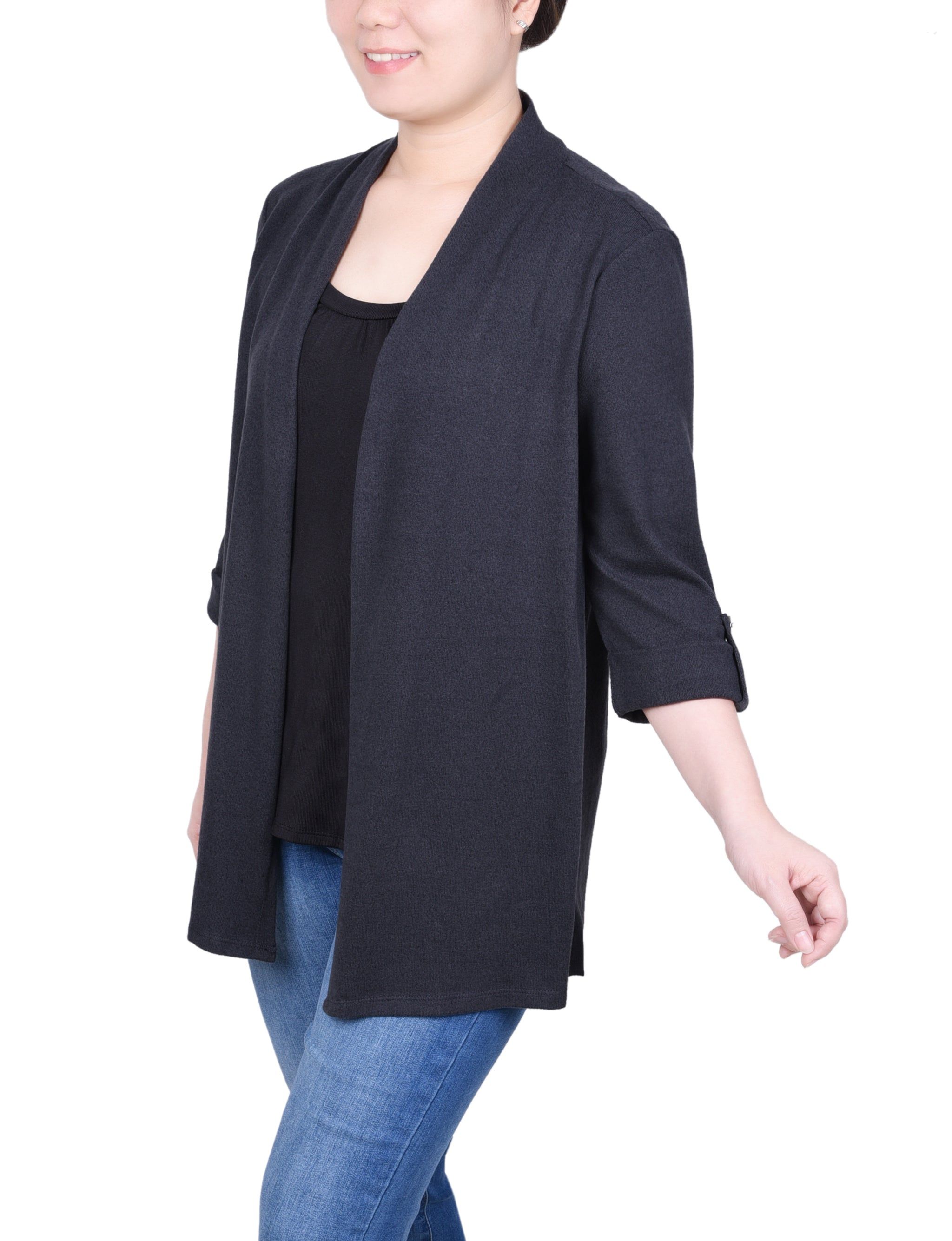 NY Collection3/4 Sleeve Two In One Top - Petite sold by Dress Barn product image thumbnail 2