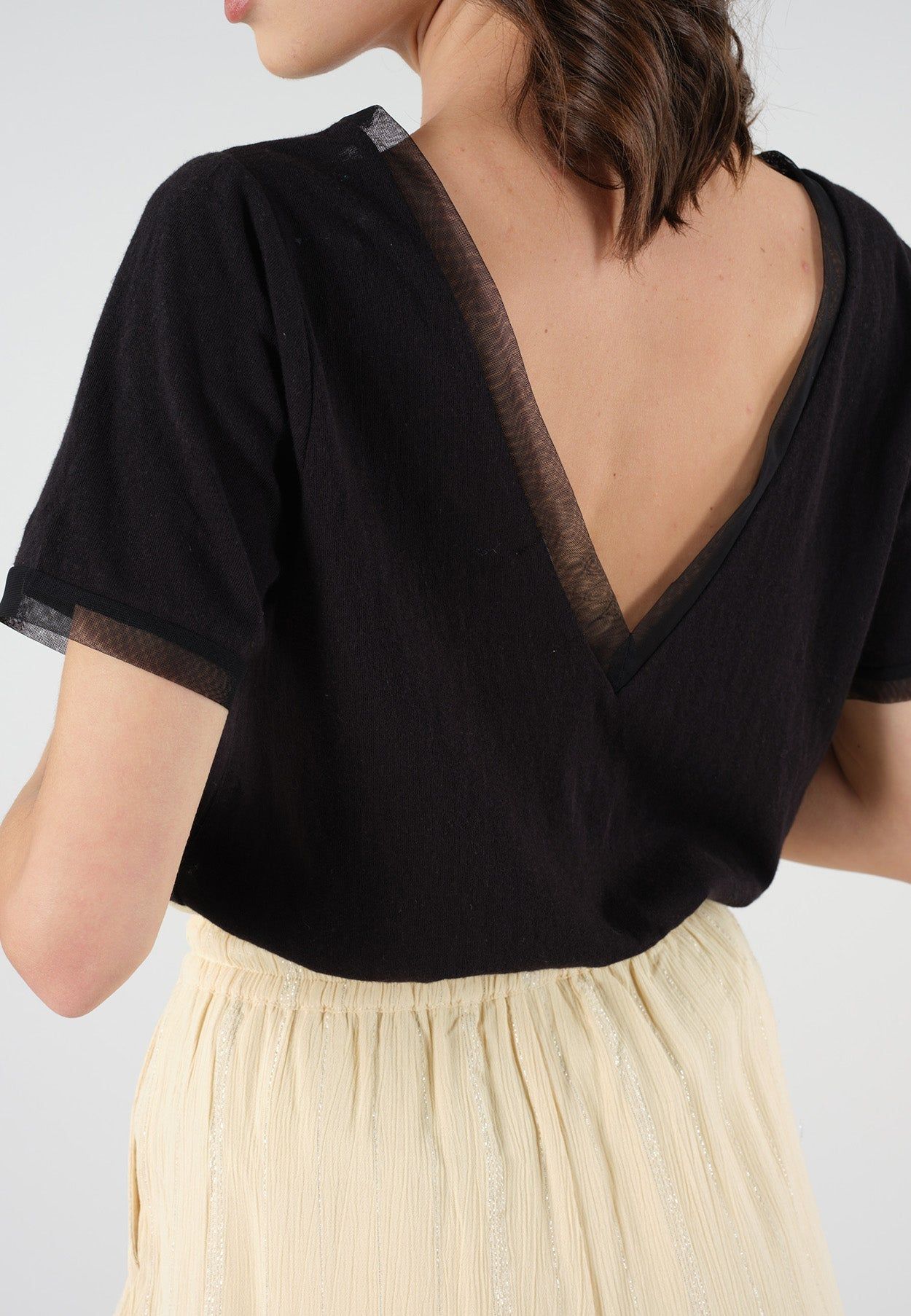 Deeluxe Aiyana V Neck T-Shirt sold by Dress Barn product image thumbnail 2