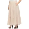 Pleated Tiered Maxi Skirt - Plus sold by Dress Barn