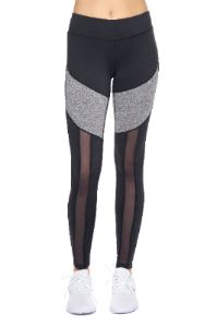 Airstretch Mid-Rise Calypso Mesh Full Length Leggings with Pocket - Plus sold by Dress Barn