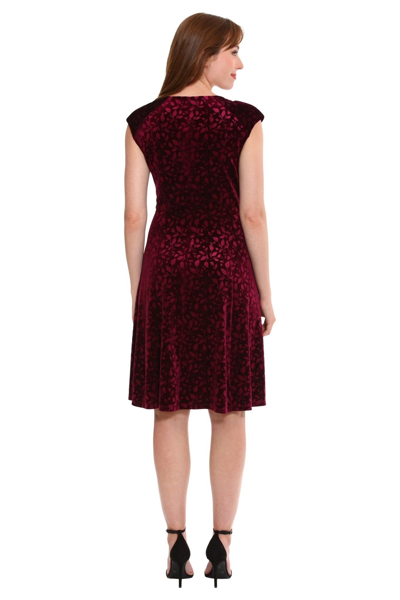 V-Neck Fit And Flare Dress sold by Dress Barn product image thumbnail 2