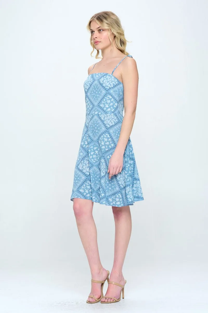 Tie Shoulder Smock Back A-Line Midi Dress sold by Dress Barn product image thumbnail 2