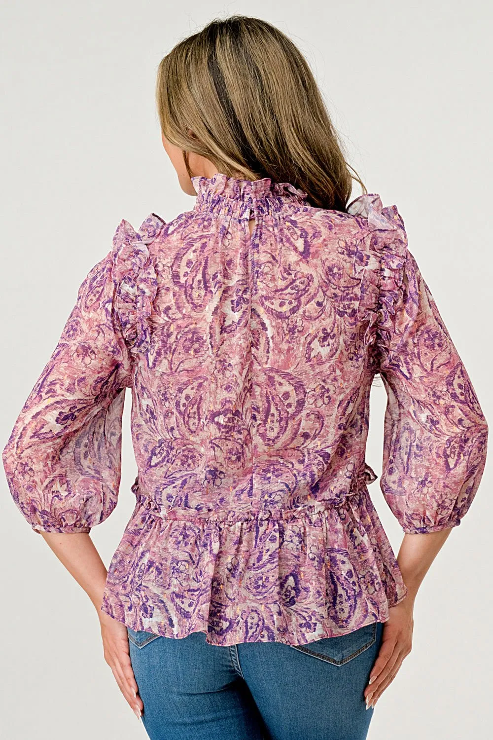 Printed Mallory Long Sleeve Top sold by Dress Barn product image thumbnail 4