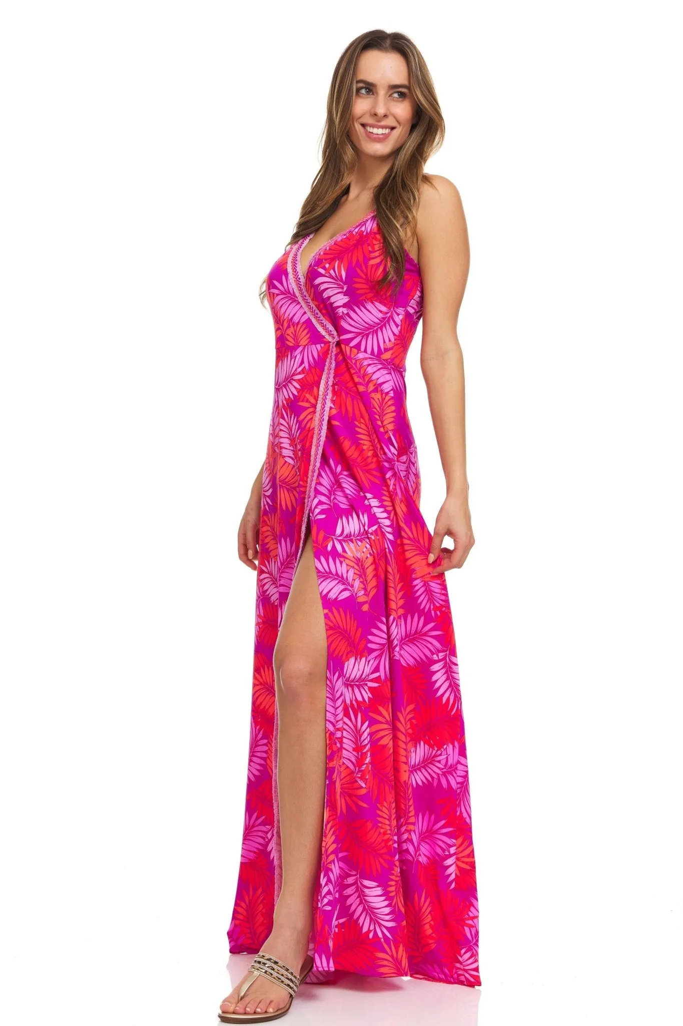 Pink Palm Maxi Dress sold by Dress Barn product image thumbnail 3