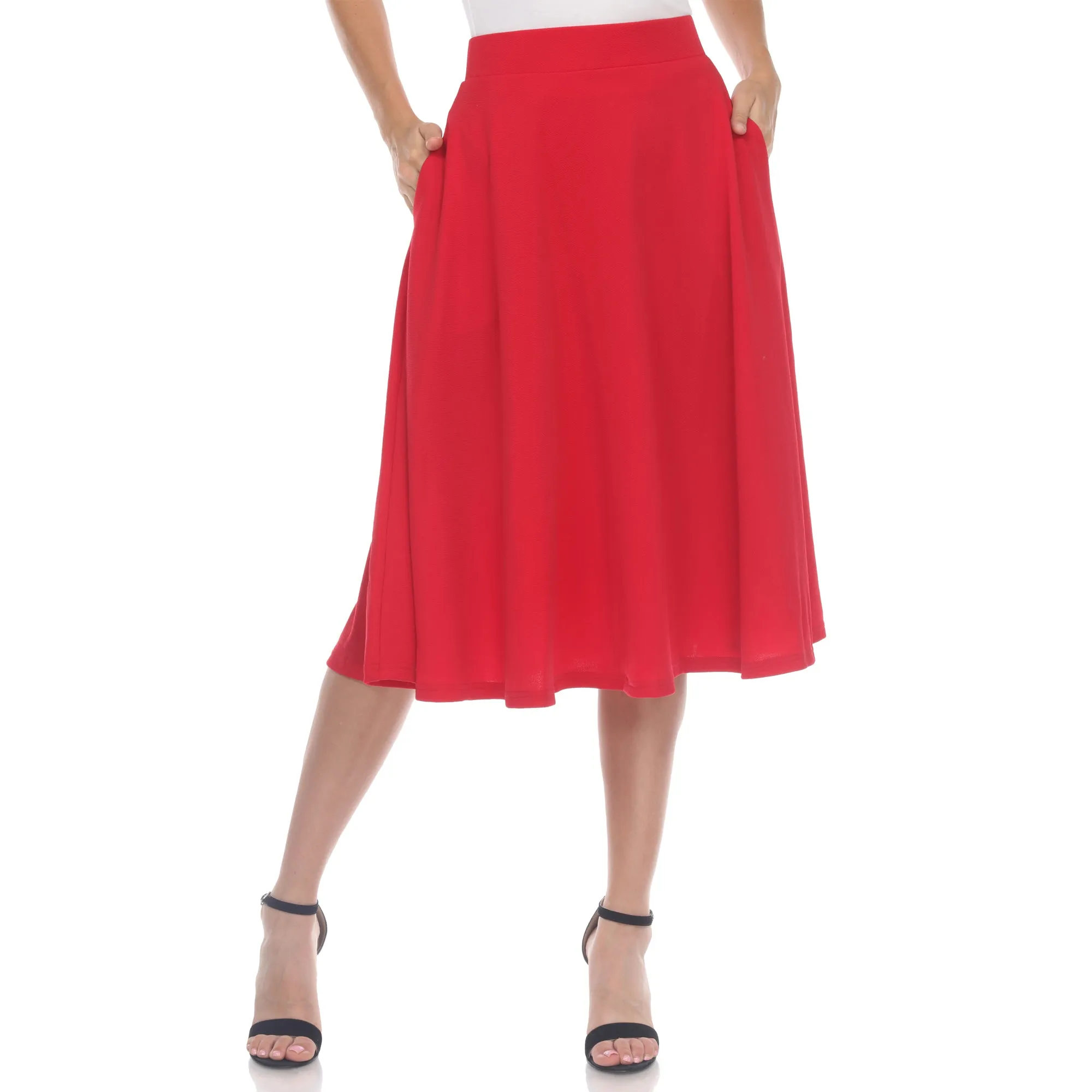 Tasmin Flare Midi Skirts sold by Dress Barn