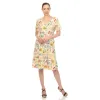 Floral Short Sleeve Knee Length Dress sold by Dress Barn