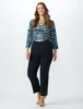Pull On Tummy Control Pants With L Pockets - Average - Plus sold by Dress Barn