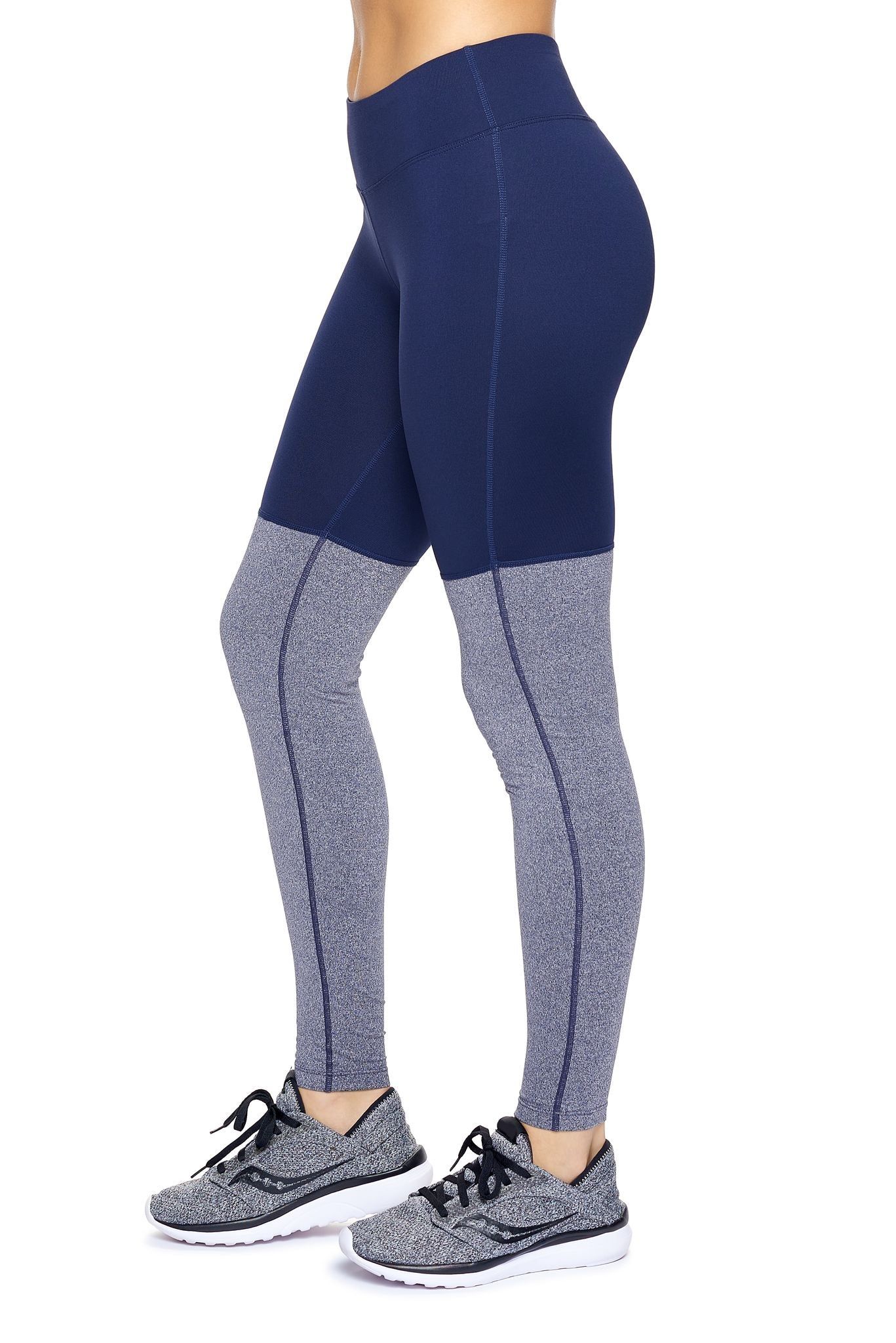 Airstretch Mid-Rise Heather Colorblock Leggings with Pocket sold by Dress Barn product image thumbnail 5