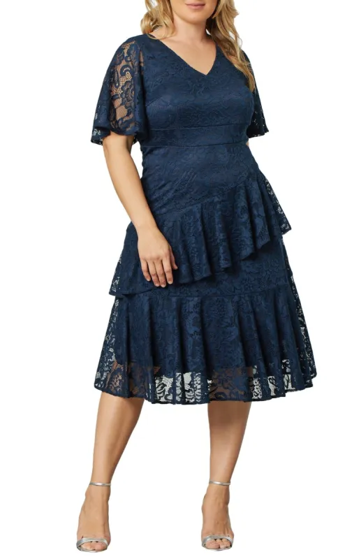 Lace Affair Cocktail Dress - Plus sold by Dress Barn
