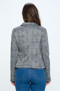 Plaid Long sleeve Blazer Jacket Top sold by Dress Barn