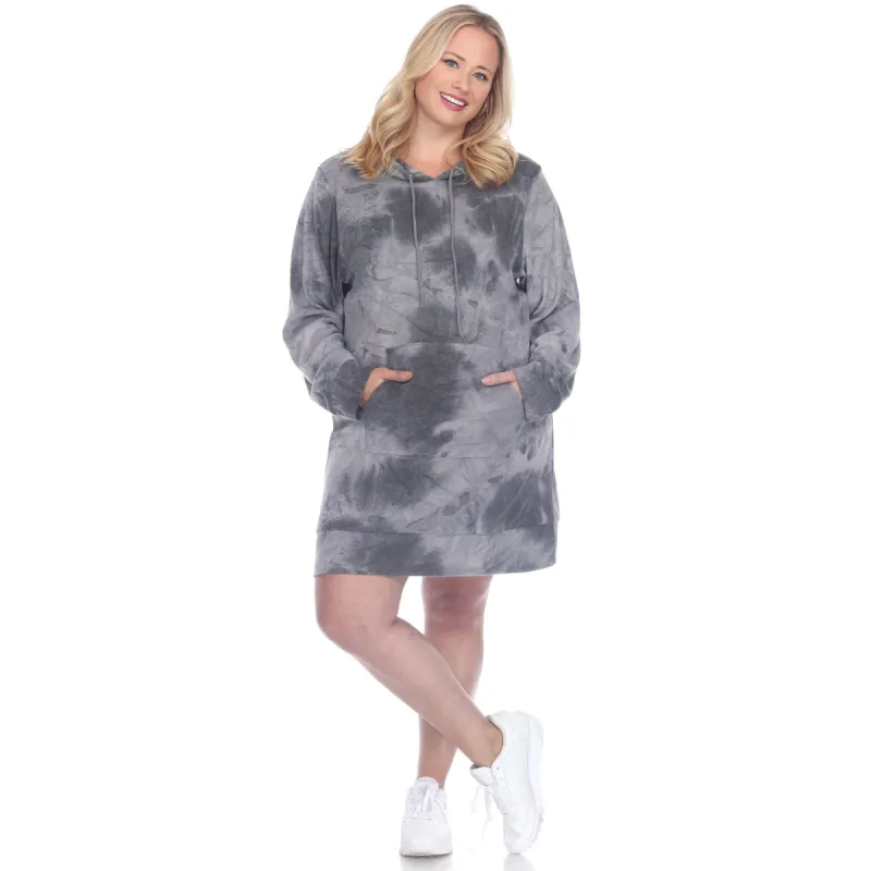 Hoodie Tie Dye Sweatshirt Dress - Plus sold by Dress Barn