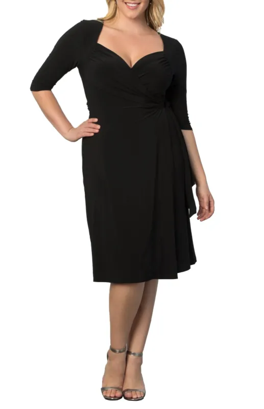 Sweetheart Knit Wrap Dress - Plus sold by Dress Barn