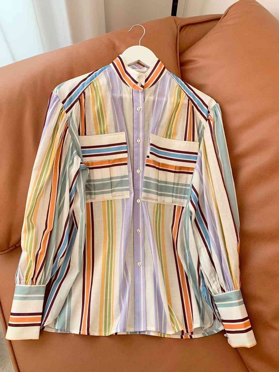 Striped Lantern Sleeve Shirt sold by Dress Barn product image thumbnail 4
