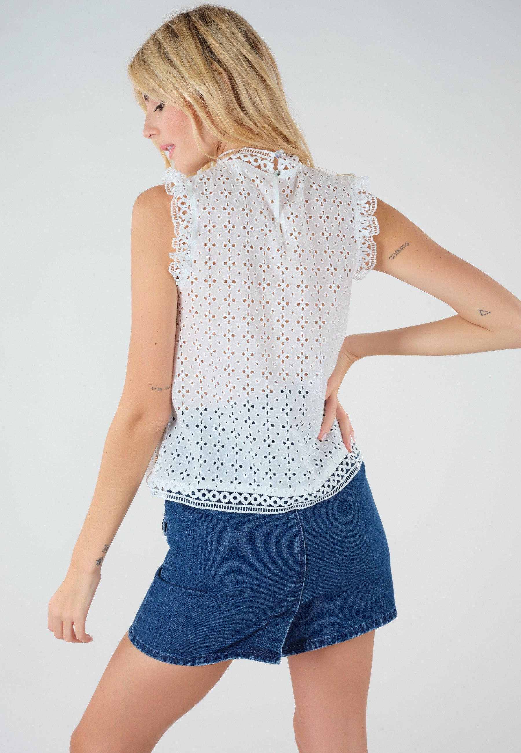 Deeluxe Lady Sleeveless Blouse sold by Dress Barn product image thumbnail 3