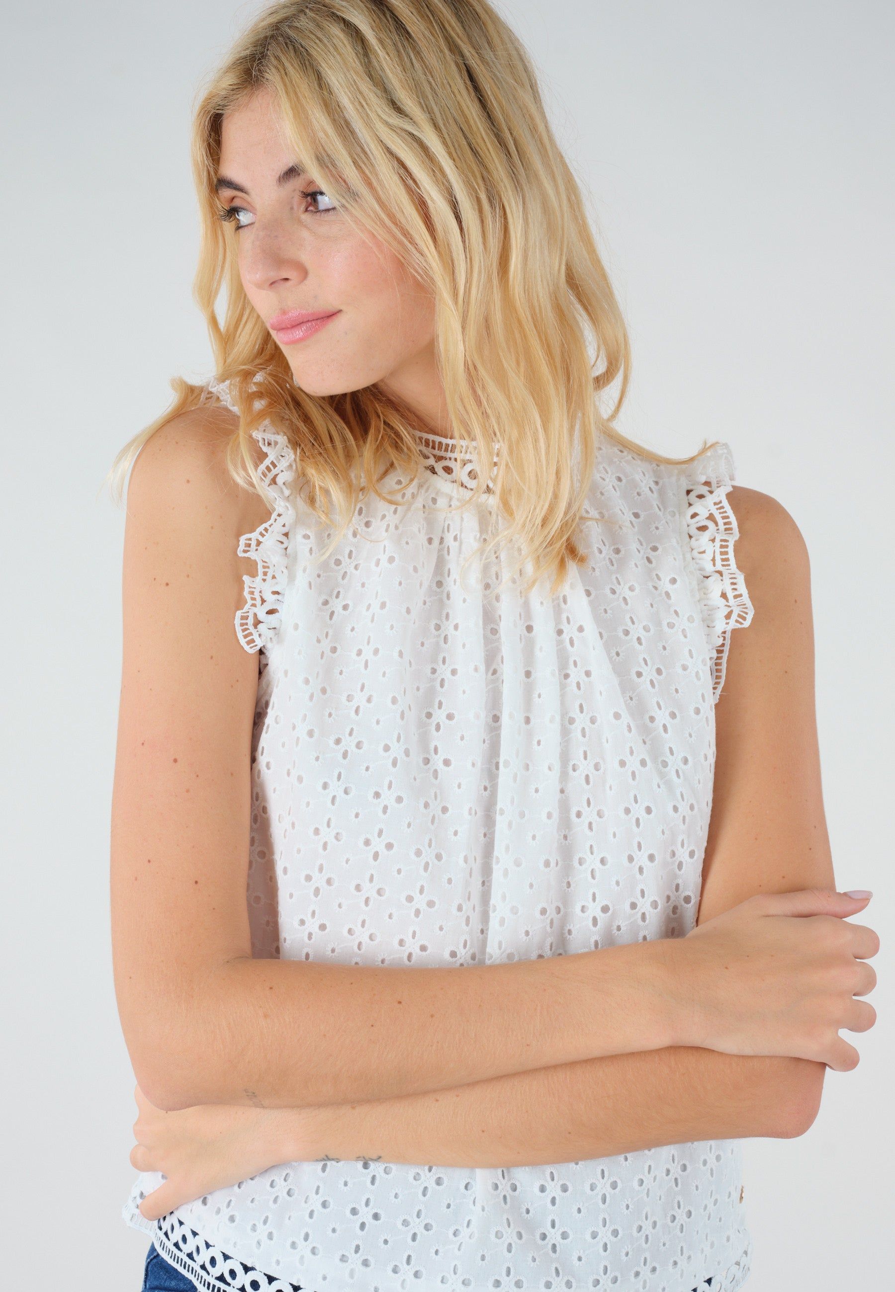 Deeluxe Lady Sleeveless Blouse sold by Dress Barn product image thumbnail 4