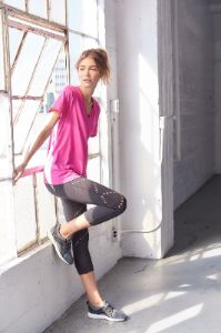 Airstretch Mid-Rise Diamond Laser Cut Capri Leggings sold by Dress Barn
