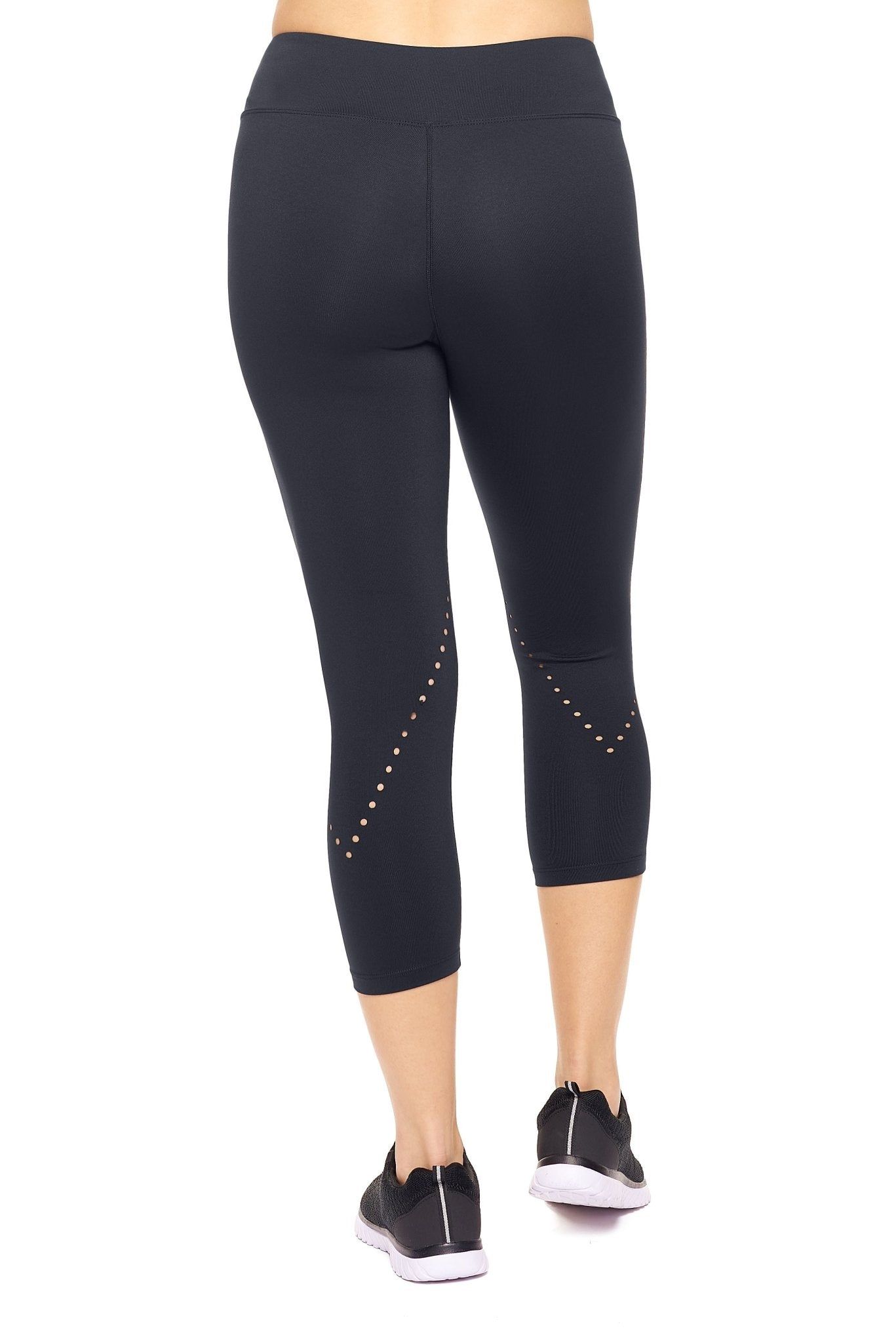Airstretch Mid-Rise Diamond Laser Cut Capri Leggings sold by Dress Barn product image thumbnail 3