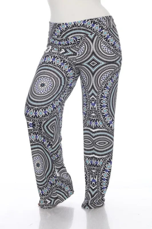 Geometric Print Palazzo Pants - Plus sold by Dress Barn