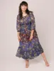 Figueroa & Flower Floral Chiffon Maxi Dress - Plus sold by Dress Barn