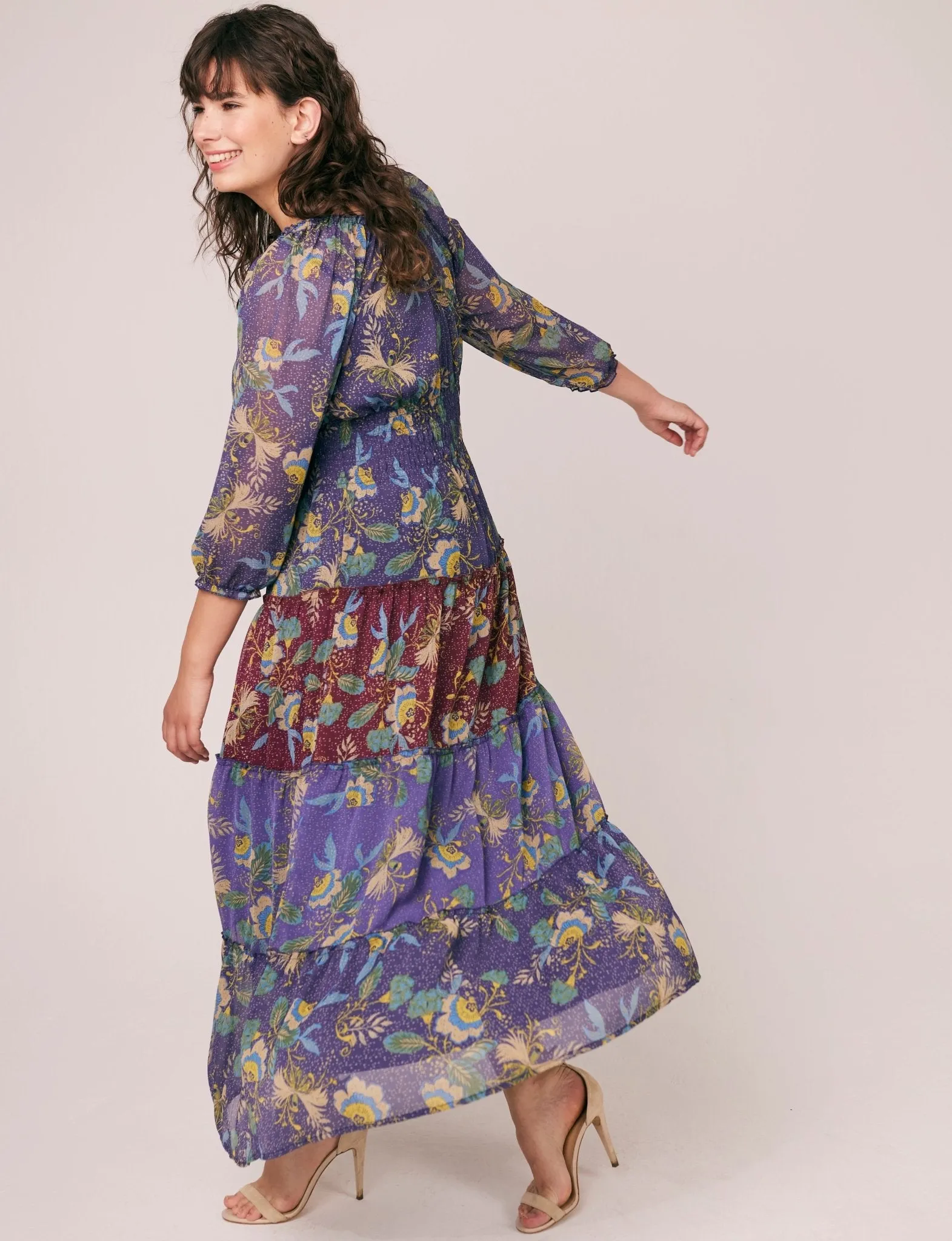 Figueroa & Flower Floral Chiffon Maxi Dress - Plus sold by Dress Barn product image thumbnail 2