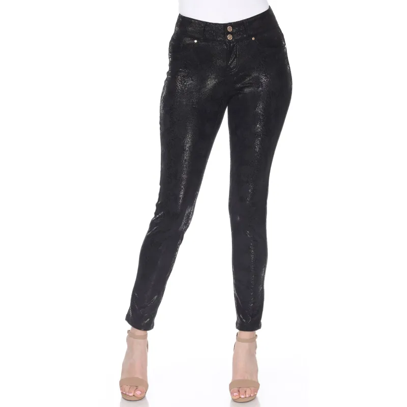 Faux Suede Snake Print Pants sold by Dress Barn