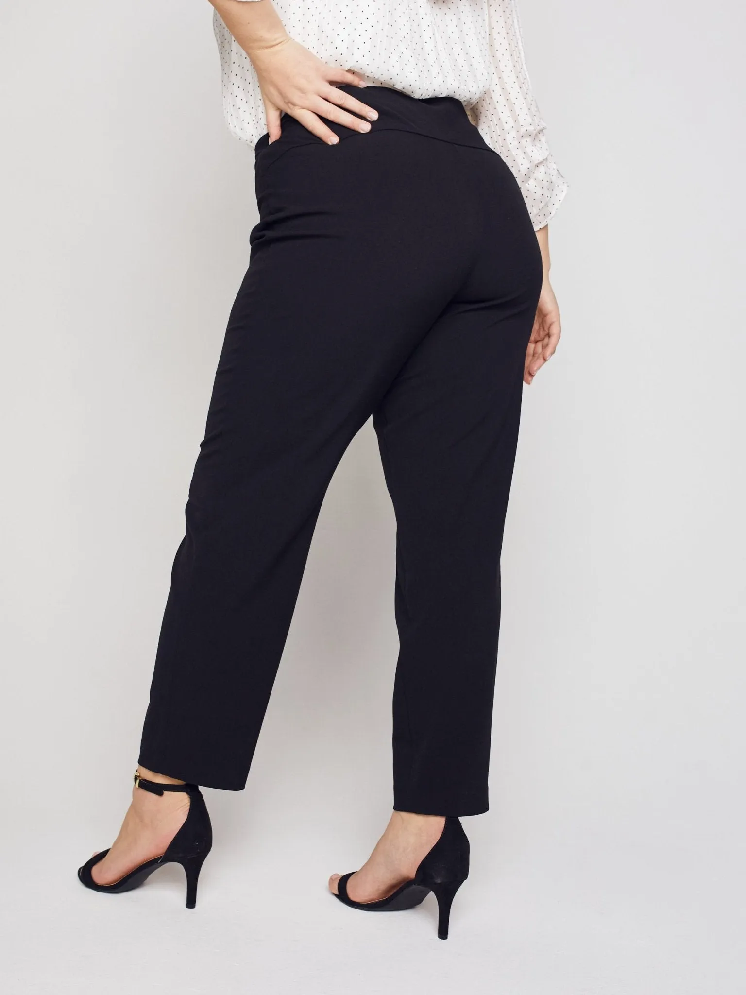 Roz & Ali Secret Agent Pants with Slim Leg & Wide Waistband - Plus sold by Dress Barn product image thumbnail 2