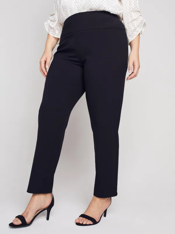 Roz & Ali Secret Agent Pants with Slim Leg & Wide Waistband - Plus sold by Dress Barn
