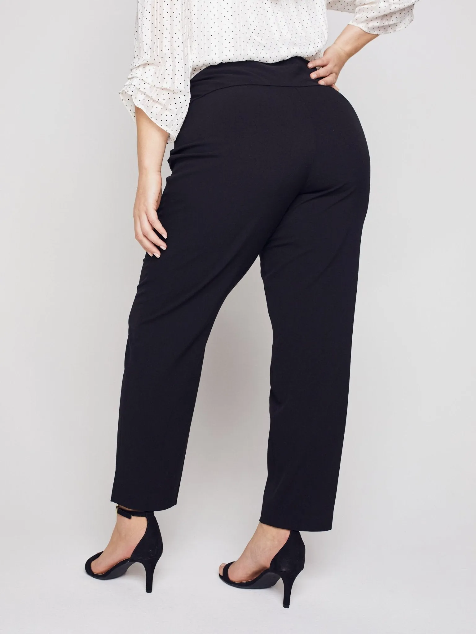 Roz & Ali Secret Agent Pants with Slim Leg & Wide Waistband - Plus sold by Dress Barn product image thumbnail 5
