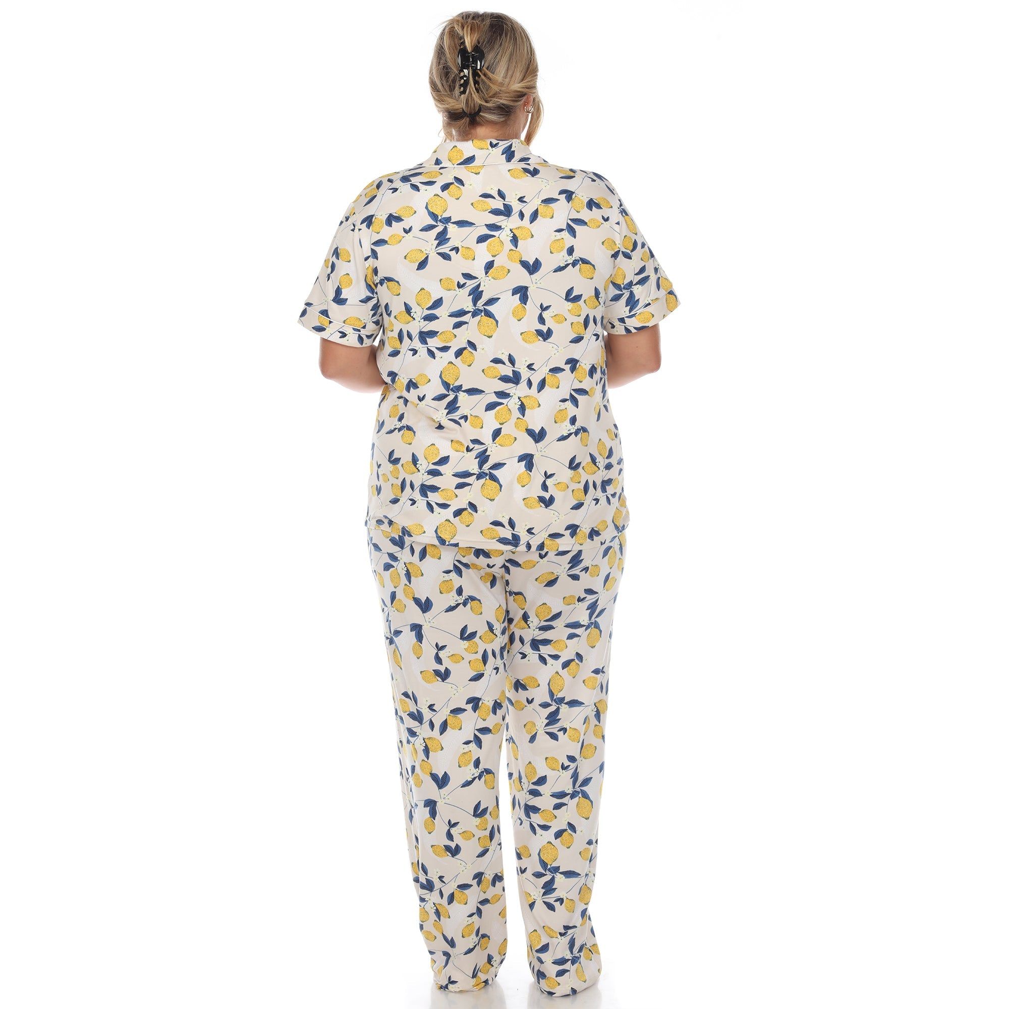 Tropical Print Pajama Set - Plus sold by Dress Barn product image thumbnail 4