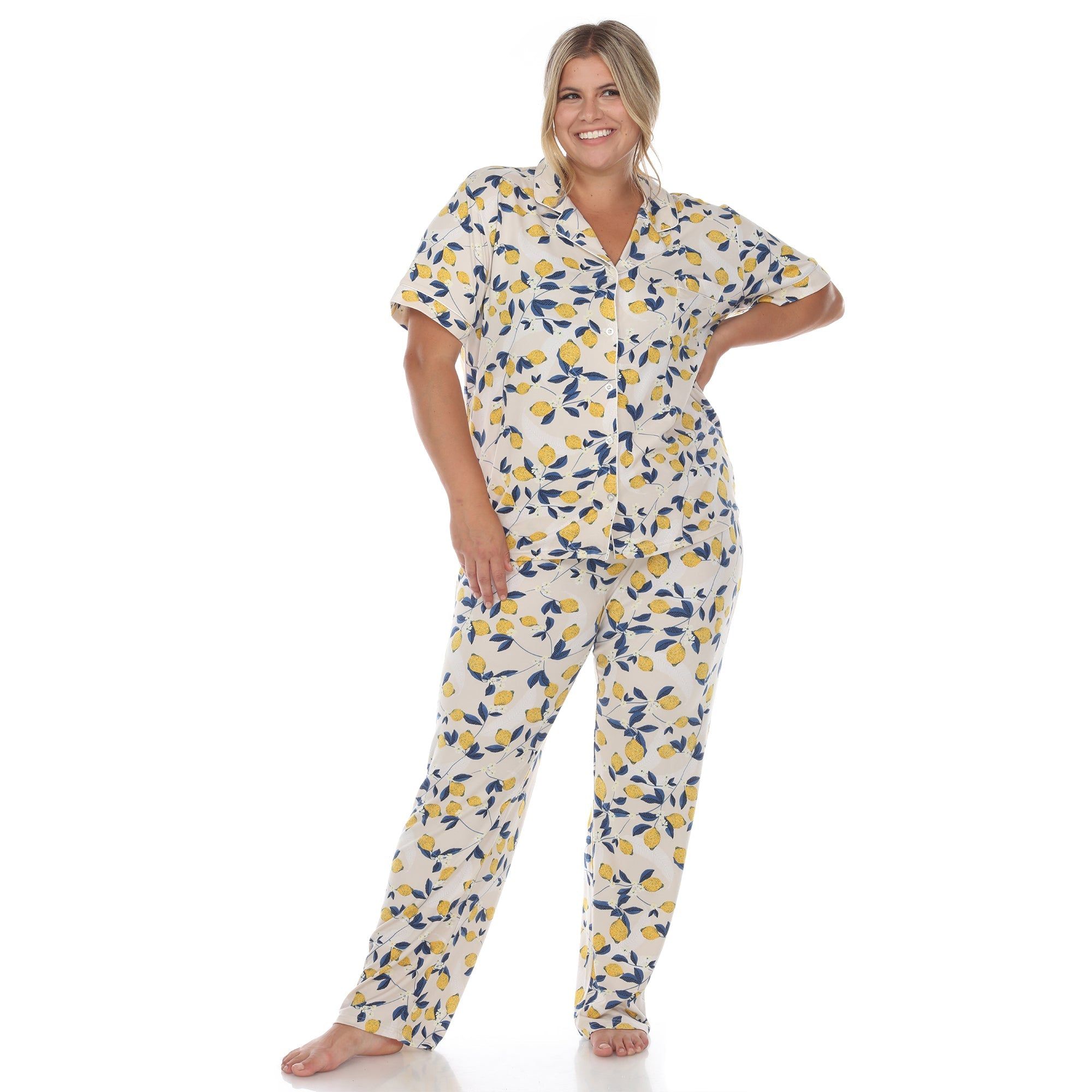 Tropical Print Pajama Set - Plus sold by Dress Barn product image thumbnail 2