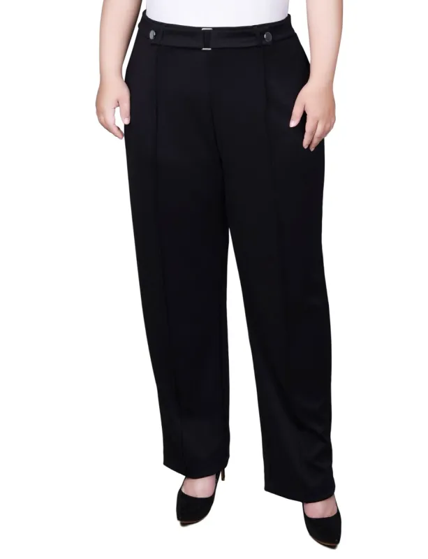 NY Collection Full Length Scuba Crepe Pants - Plus made by Dress Barn