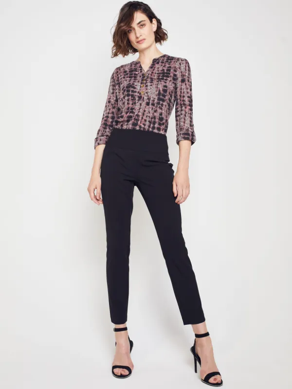 Roz & Ali Secret Agent Pants with Slim Leg & Wide Waistband - Petite sold by Dress Barn