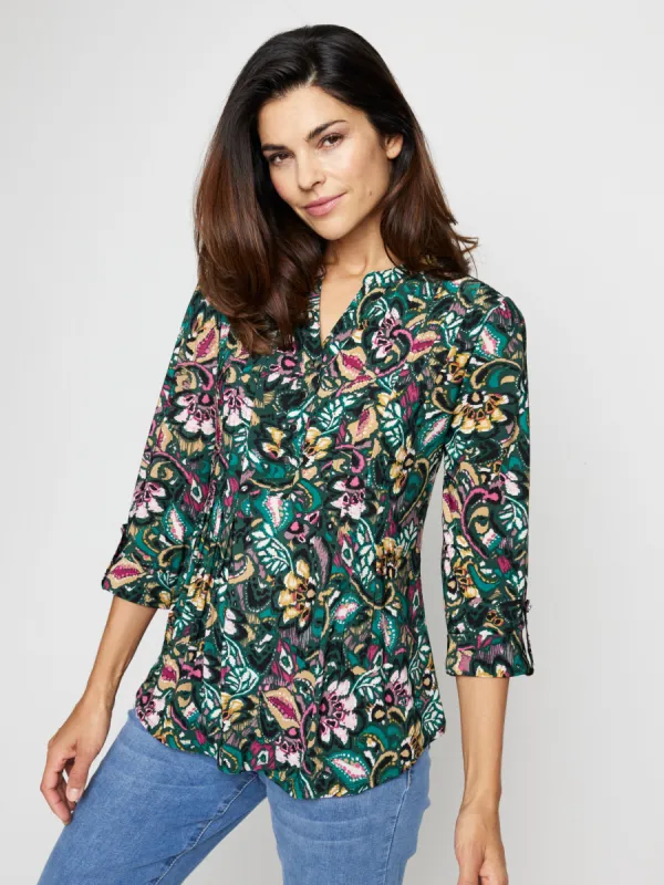 Roz & Ali Floral Popover sold by Dress Barn