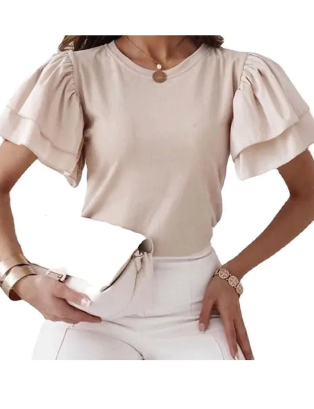 Daisy Bell Sleeve Top - Plus sold by Dress Barn