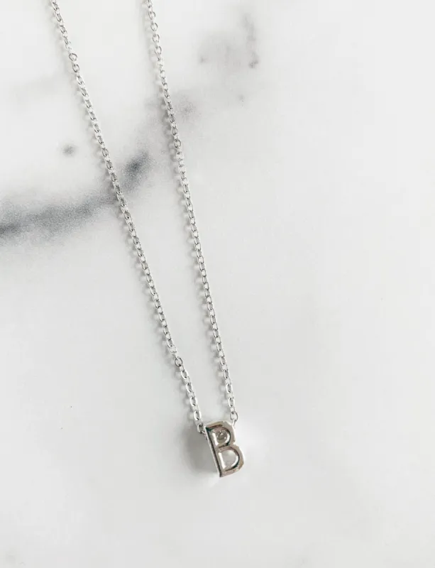 Initial B-Letter Me Necklace Silver sold by Dress Barn