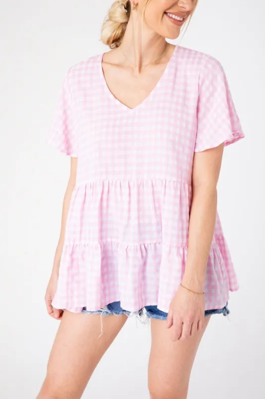 Gingham Gimme Gimme Top sold by Dress Barn